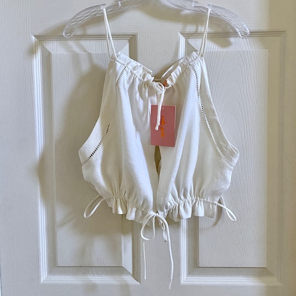 Cult Gaia Off-White Orly Top Size M - Picture 10 of 11